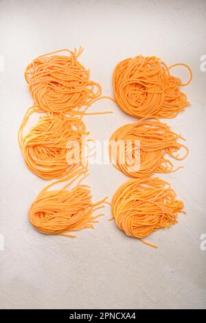 Hand made spaghetti alla chitarra typical fresh pasta from Abruzzo Stock  Photo - Alamy