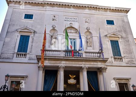 Venice: view of the opera house Gran Teatro la Fenice in Venice city Stock Photo