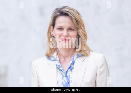 April 18, 2023, Roma, RM, Italy: Italian actress Barbora Bobulova attends the photocall of the film 'Il Sol dell'Avvenire' at Nuovo Sacher cinema in Rome (Credit Image: © Matteo Nardone/Pacific Press via ZUMA Press Wire) EDITORIAL USAGE ONLY! Not for Commercial USAGE! Stock Photo