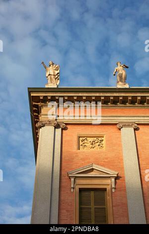 Italy, Emilia Romagna, Reggio Emilia, Romolo Valli theatre and new ...