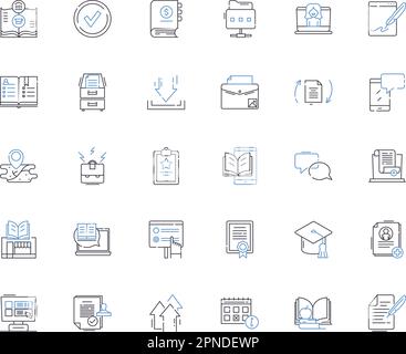 Data analytics line icons collection. Insights, Data, Analytics, Metrics, Dashboards, Visualization, Patterns vector and linear illustration Stock Vector