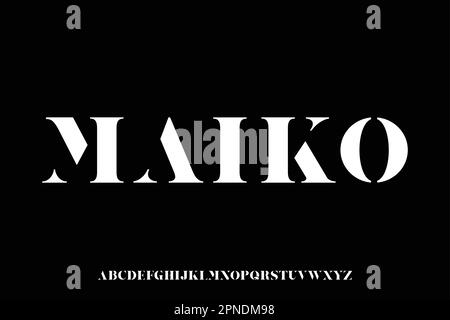 Abstract elegant luxury typeface design vector Stock Vector