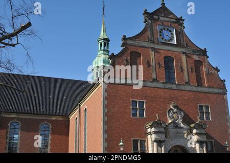 Copenhagen /Denmark/18 April 2023/ Holmens kirke or Holmens hcurch building in danish capotal Copenhagen Denmark.    (Photo.Francis Joseph Dean/Dean Pictures) Stock Photo