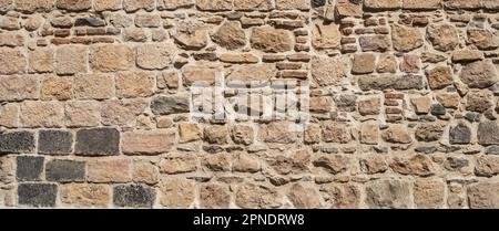historic town wall, old stone wall texture, Stock Photo