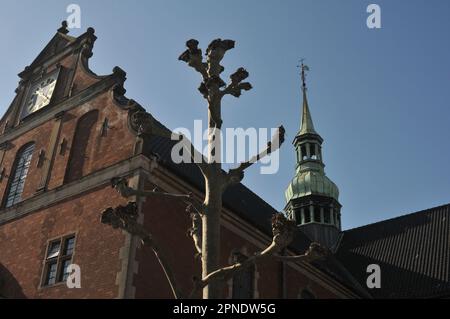 Copenhagen /Denmark/18 April 2023/ Holmens kirke or Holmens hcurch building in danish capotal Copenhagen Denmark.    (Photo.Francis Joseph Dean/Dean Pictures) Stock Photo