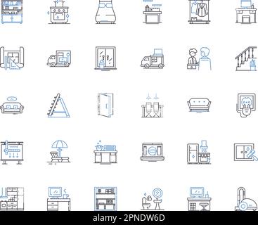 molding and millwork line icon vector. molding and millwork sign ...