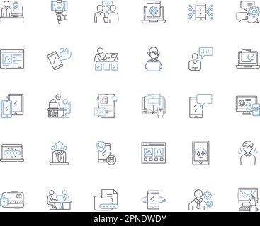 Financial statement line icons collection. Income, Expense, Revenue ...