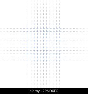 Abstract seamless pattern background in blue and black gradient color. Plus forming lines. Stock Vector