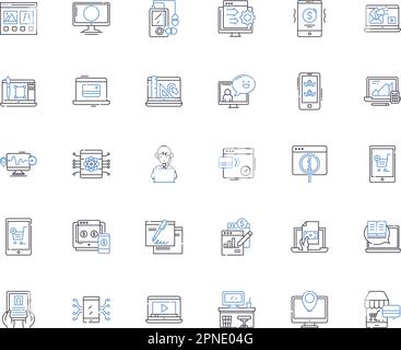 Advanced robotics line icons collection. Automation, Precision ...