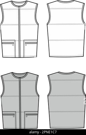 Quilt Front Zip Vest
