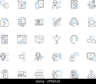 Interchange line icons collection. Transfer, Exchange, Conversion, Swap ...