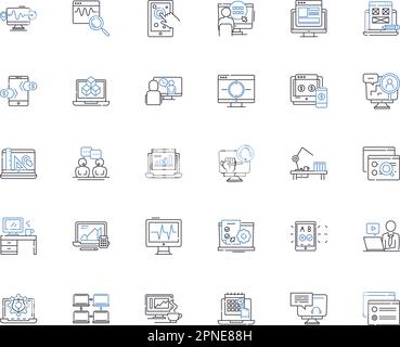 Affiliation line icons collection. Partnership, Alliance, Collaboration ...