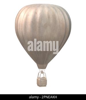 Silver Hot Air Balloon Stock Vector