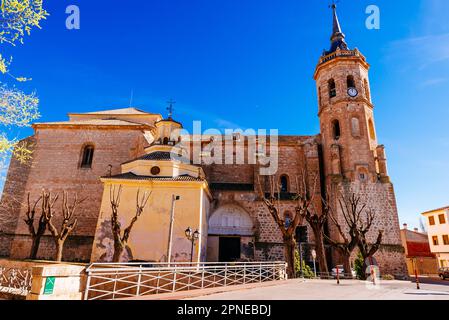 Iglesia de Nuestra Señora de la Asunción - Church of Our Lady of the Assumption, Catholic temple from the 16th century that combines Gothic and Renais Stock Photo