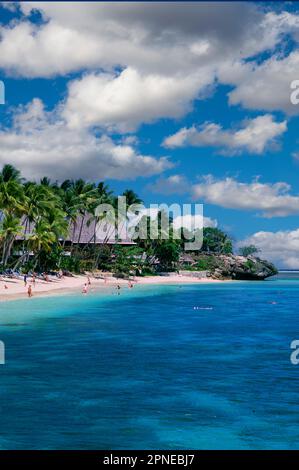 Beach at the Fijian Resort, Viti Levu, Fiji Stock Photo