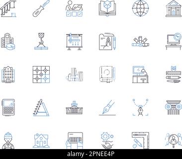 DevOps line icons collection. Agile development, Cloud computing ...