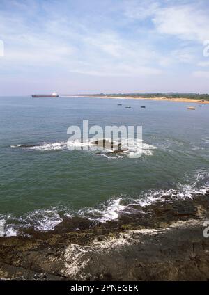 Sinquerim beach in North Goa, India Stock Photo