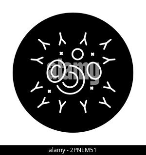 Autoimmune anemia color line icon. Human diseases. Pictogram for web ...