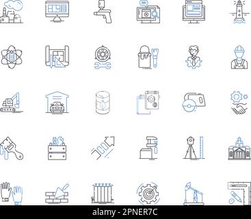 Crane line icons collection. Hoist, Lifting, Construction, Rigging ...