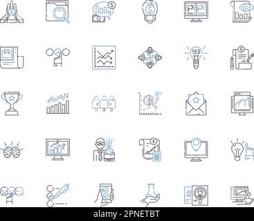 Human potentiality line icons collection. Capacity, Capability ...