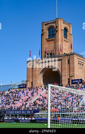 Bologna, Italy. 15th Apr, 2023. A general view of Stadio Renato Dall'Ara during Bologna FC vs AC Milan, italian soccer Serie A match in Bologna, Italy, April 15 2023 Credit: Independent Photo Agency/Alamy Live News Stock Photo