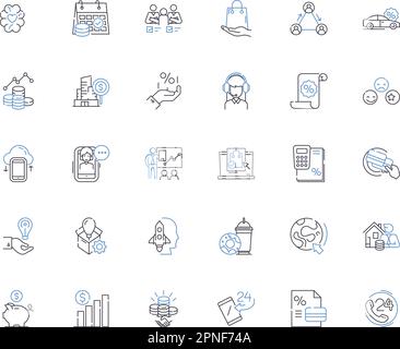 Positioning improvement line icons collection. Analytics, Strategy ...