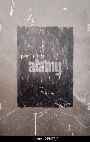Abstract geometric background with scratches Stock Photo
