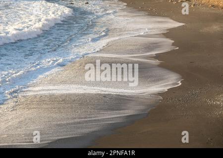 Waves on Big Sur coast Stock Photo
