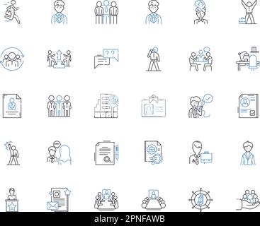 IT Infrastructure line icons collection. Nerking, Security, Servers ...