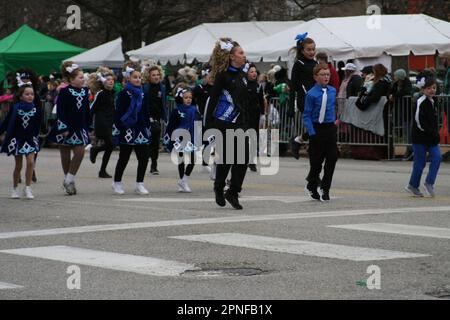 St. Patrick's Day Parade 2023 in St. Louis, Missouri, USA Stock Photo