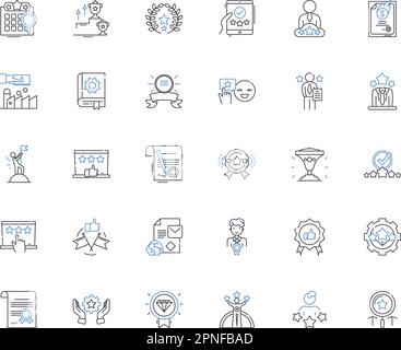 Awards line icons collection. Honors, Prizes, Trophies, Rewards ...