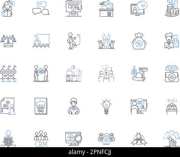 employee growth, staff development linear icon Stock Vector Image & Art ...