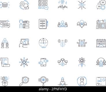 Companionship friendship line icons collection. Companionship, Friendship, Bonding, Connection, Trust, Loyalty, Camaraderie vector and linear Stock Vector