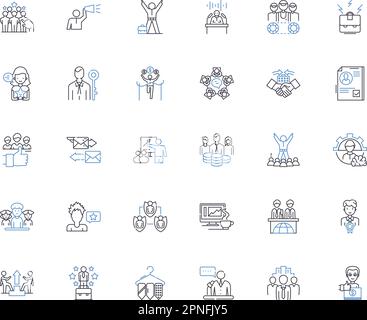 Order line icons collection. Command, Directive, Arrangement ...