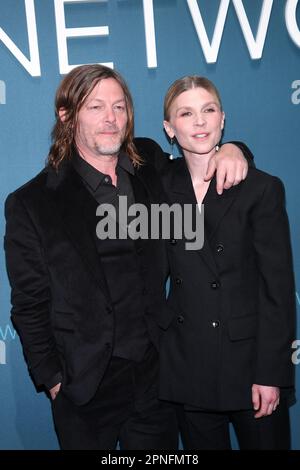 Norman Reedus and Clemence Poesy attend the AMC Network 2023 Upfront at