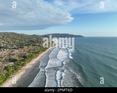 Santa Teresa is a laid-back beach town in Costa Rica known for its stunning beaches, great surf, and relaxed vibe. Stock Photo