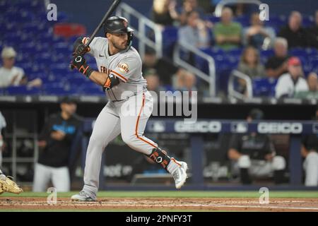 MIAMI, FL - APRIL 18: San Francisco Giants center fielder Mike