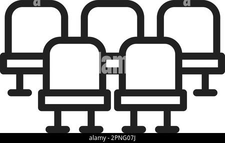 Seats icon vector image. Suitable for mobile apps, web apps and print media. Stock Vector
