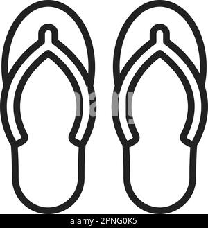 Slippers icon vector image. Suitable for mobile apps, web apps and print media. Stock Vector