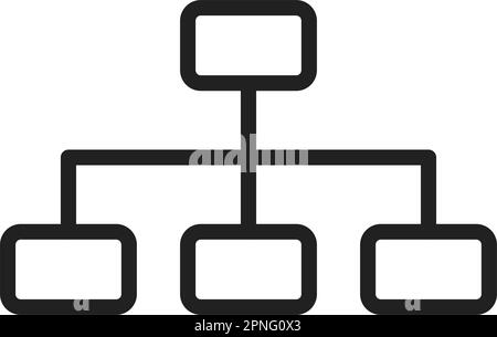 Sitemap icon vector image. Suitable for mobile apps, web apps and print media. Stock Vector