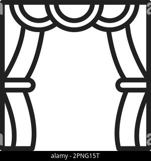 Stage icon vector image. Suitable for mobile apps, web apps and print media. Stock Vector