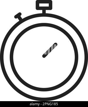 Stopwatch icon vector image. Suitable for mobile apps, web apps and print media. Stock Vector