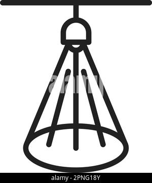 Spotlight icon vector image. Suitable for mobile apps, web apps and print media. Stock Vector