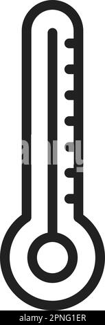 Thermometer icon vector image. Suitable for mobile apps, web apps and print media. Stock Vector