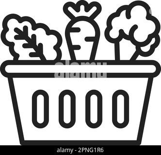 Vegetables icon vector image. Suitable for mobile apps, web apps and print media. Stock Vector