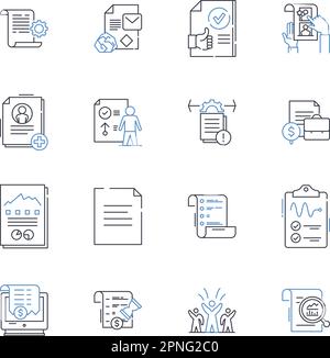 Certificates line icons collection. Accreditation, Certification ...