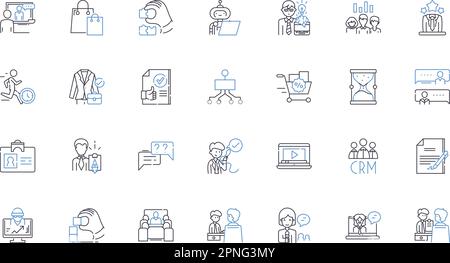 Learning journey line icons collection. Discovery, Exploration, Growth ...