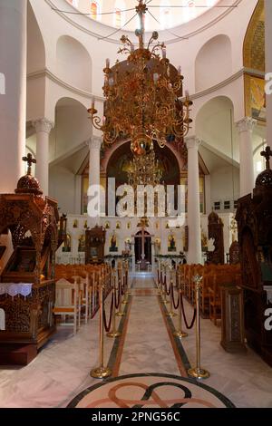 Church of Saint Paul (Agios Pavlos), interior view, Agios Pavlos, Thessaloniki, Greece Stock Photo