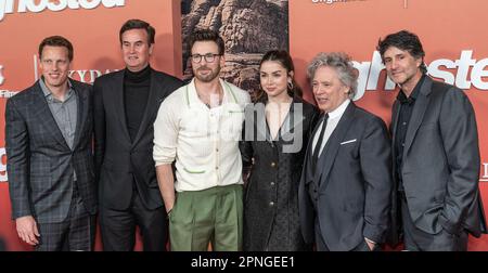 New York, USA. 18th Apr, 2023. Ana de Armas wearing dress by Louis Vuitton  attends Apple TV Original Films Ghosted premiere at AMC Lincoln Square in  New York on April 18, 2023. (