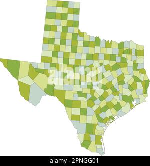 Texas - Highly detailed editable political map Stock Vector Image & Art ...